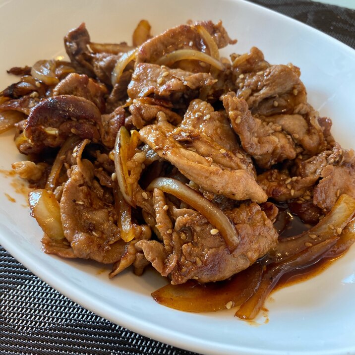 豚こま切れ肉で作る焼肉定食【節約】